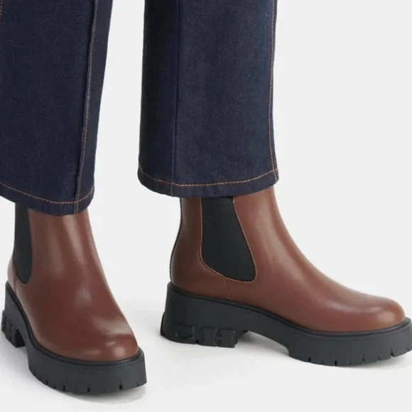 Coach Reid Platform Chelsea Ankle Boots - Walnut - Picture 2 of 9